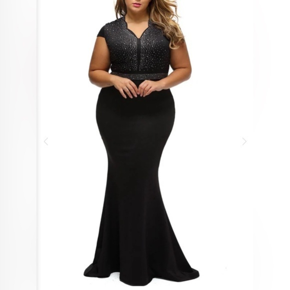 🌖 Ever Pretty Black Formal Rhinestone Gown